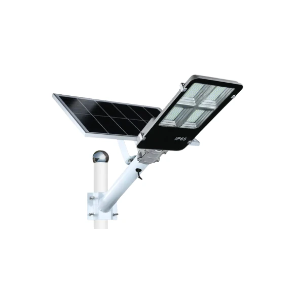 Luminaire avec panneau solaire éclairage public solaire autonome Emara Afrilight